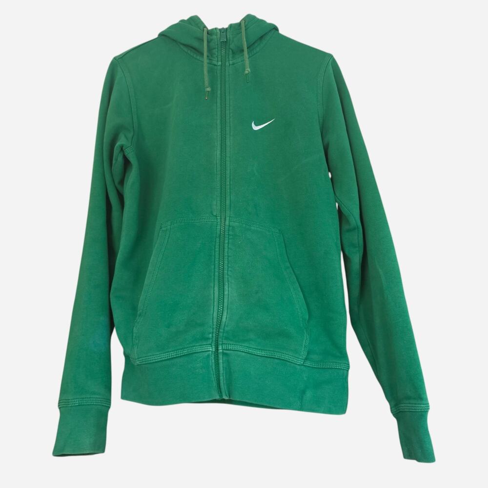 Nike Sportswear Stadium Green Full Zip Athletic Hoodie Sweatshirt Mens Small